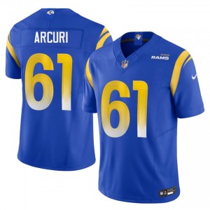 Rams AJ Arcuri #61 Men Fresh Football Stitched Jersey - Royal Edition 87894838