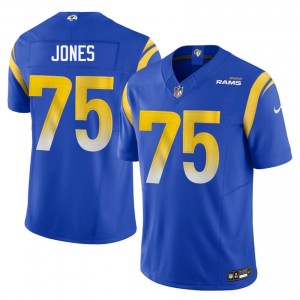 Los Angeles Rams Deacon Jones #75 Men Player Football Embroidery Jersey - Royal Edition 70431871