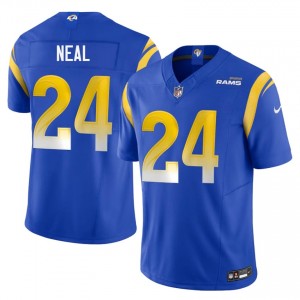 Los Angeles Rams Elias Neal #24 Men Authentic Football Embroidery Jersey - Royal Edition 49100699