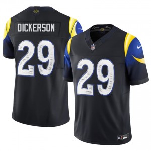 Rams Eric Dickerson #29 Men Authentic Football Stitched Jersey - Midnight Blue Edition 70753989