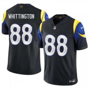 Los Angeles Rams Jordan Whittington #88 Men Pro Cut Football Embroidery Jersey - Midnight Blue Edition 96441976