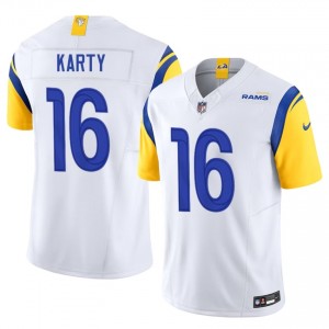 Joshua Karty Los Angeles Rams #16 Men NFL Football Embroidery Jersey - White Edition 17117835