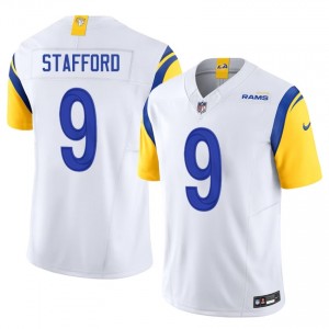Matthew Stafford Rams #9 Men Player Football Stitched Jersey - White Edition 40126581
