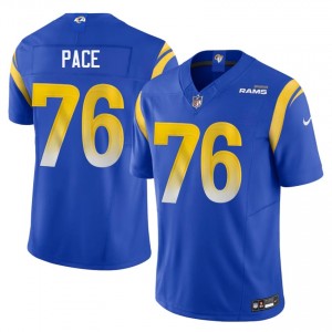 Rams Orlando Pace #76 Men Exclusive Football Stitched Jersey - Royal Edition 78624967