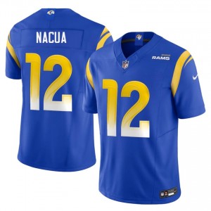 Rams Puka Nacua #12 Men Elite Football Stitched Jersey - Royal Edition 47054355