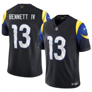 Los Angeles Rams Stetson Bennett IV #13 Men Classic Football Embroidery Jersey - Midnight Blue Edition 60612189
