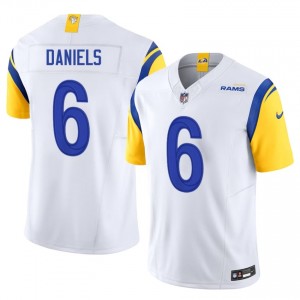 CJ Daniels Rams #6 Men Durable Football Stitched Jersey - White Edition 36150669