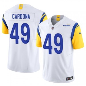 Joe Cardona Los Angeles Rams #49 Men Exclusive Football Embroidery Jersey - White Edition 90839560