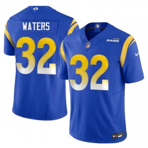 Rams Jordan Waters #32 Men NFL Football Stitched Jersey - Royal Edition 36450318