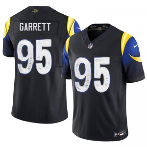 Los Angeles Rams Myles Garrett #95 Men Authentic Football Embroidery Jersey - Midnight Blue Edition 62470986