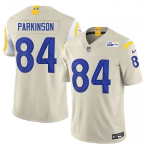 #84 Colby Parkinson Los Angeles Rams Men Elite Football Embroidery Jersey - Bone Edition 14254467