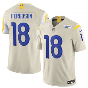 #18 Terrance Ferguson Los Angeles Rams Men Exclusive Football Embroidery Jersey - Bone Edition 51090827