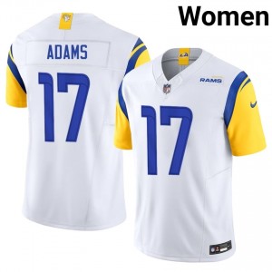 #17 Davante Adams LA Rams Women Pro-Grade Football Stitch Jersey - White Edition 89491596