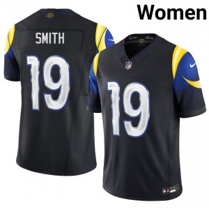 Xavier Smith Los Angeles Rams #19 Women Gameday Football Embroidery Jersey - Midnight Blue Edition 84164794
