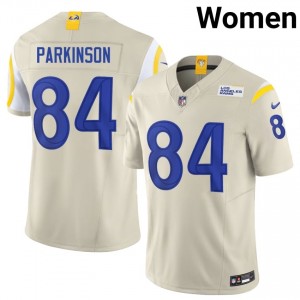 Los Angeles Rams Colby Parkinson #84 Women Authentic Football Embroidery Jersey - Bone Edition 47066209