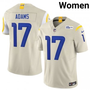 LAR Davante Adams #17 Women Genuine Football Sewn Jersey - Bone Edition 14047036
