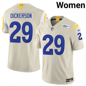 Los Angeles Rams Eric Dickerson #29 Women Moisture Wicking Football Embroidery Jersey - Bone Edition 77638360