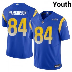 #84 Colby Parkinson LA Rams Youth Classic Football Stitch Jersey - Royal Edition 36885462