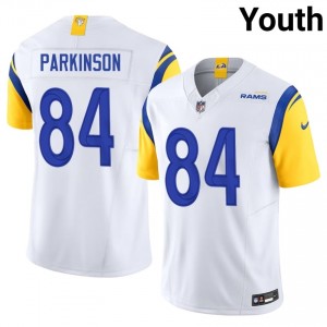 Los Angeles Rams Colby Parkinson #84 Youth Exclusive Football Embroidery Jersey - White Edition 79087023