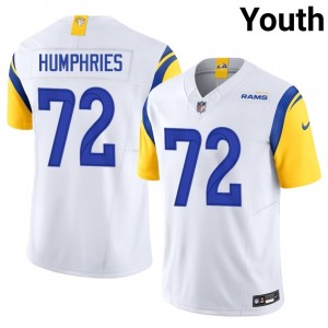 Rams D.J. Humphries #72 Youth Premium Football Stitched Jersey - White Edition 71972545