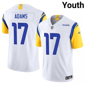 LA Rams Davante Adams #17 Youth Gameday Football Stitch Jersey - White Edition 56819065