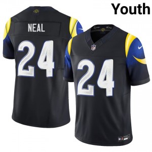 #24 Elias Neal Rams Youth Classic Football Stitched Jersey - Midnight Blue Edition 93260522
