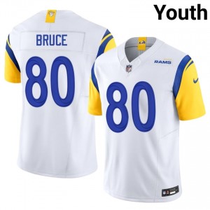 Rams Isaac Bruce #80 Youth Officially Licensed Football Stitched Jersey - White Edition 97015218