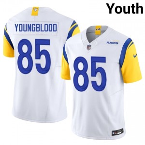 Rams Jack Youngblood #85 Youth Elite Football Stitched Jersey - White Edition 62138312