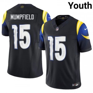 #15 Konata Mumpfield LA Rams Youth Fresh Football Stitch Jersey - Midnight Blue Edition 84484935