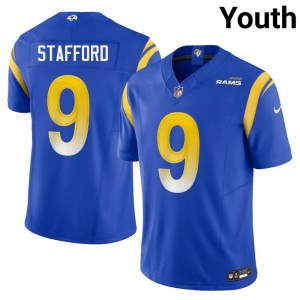 #9 Matthew Stafford Los Angeles Rams Youth Limited Football Embroidery Jersey - Royal Edition 57493139