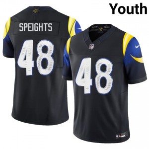 #48 Omar Speights Rams Youth Player Football Stitched Jersey - Midnight Blue Edition 75033411