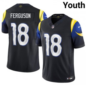 #18 Terrance Ferguson LAR Youth Essential Football Sewn Jersey - Midnight Blue Edition 76918146