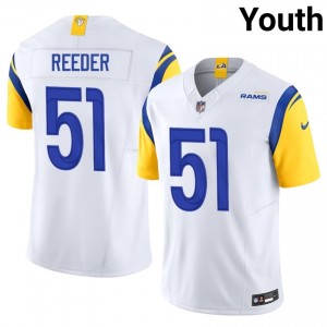Los Angeles Rams Troy Reeder #51 Youth Essential Football Embroidery Jersey - White Edition 53778228