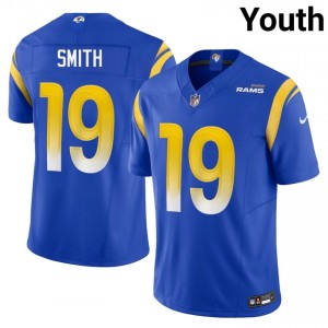 #19 Xavier Smith Los Angeles Rams Youth Classic Football Embroidery Jersey - Royal Edition 23789504