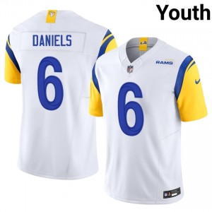 LA Rams CJ Daniels #6 Youth Elite Football Stitch Jersey - White Edition 69417272
