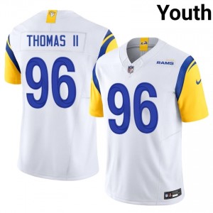LAR Keir Thomas II #96 Youth Player Football Sewn Jersey - White Edition 85801732