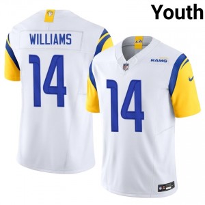 Los Angeles Rams Mario Williams #14 Youth Iconic Football Embroidery Jersey - White Edition 92321684