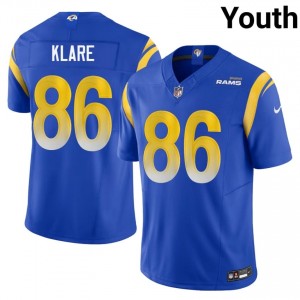 #86 Max Klare Rams Youth Elite Football Stitched Jersey - Royal Edition 96707727
