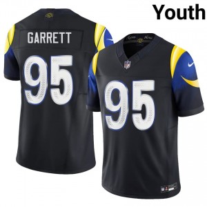 #95 Myles Garrett Rams Youth Iconic Football Stitched Jersey - Midnight Blue Edition 53652693