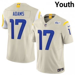 Davante Adams Los Angeles Rams #17 Youth Premium Football Embroidery Jersey - Bone Edition 45465110