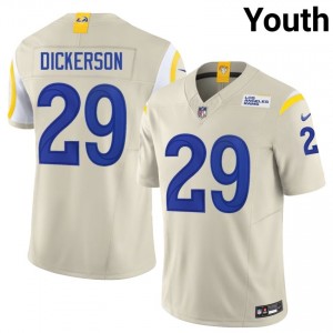 Eric Dickerson Los Angeles Rams #29 Youth Player Football Embroidery Jersey - Bone Edition 69730288