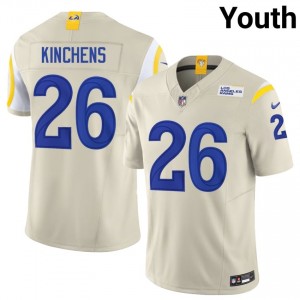 Kamren Kinchens LAR #26 Youth Officially Licensed Football Sewn Jersey - Bone Edition 94530506