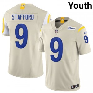 Matthew Stafford LAR #9 Youth Authentic Football Sewn Jersey - Bone Edition 52023824