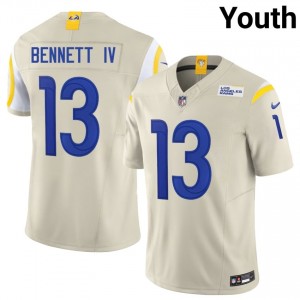Stetson Bennett IV LAR #13 Youth Elite Football Sewn Jersey - Bone Edition 55968760