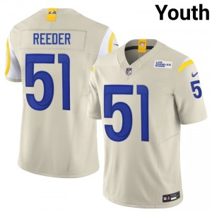 Troy Reeder Rams #51 Youth Player Football Stitched Jersey - Bone Edition 85247893