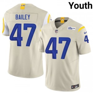 Wesley Bailey Rams #47 Youth Limited Football Stitched Jersey - Bone Edition 23696420