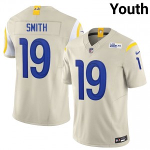 Xavier Smith LAR #19 Youth Pro Cut Football Sewn Jersey - Bone Edition 72113979